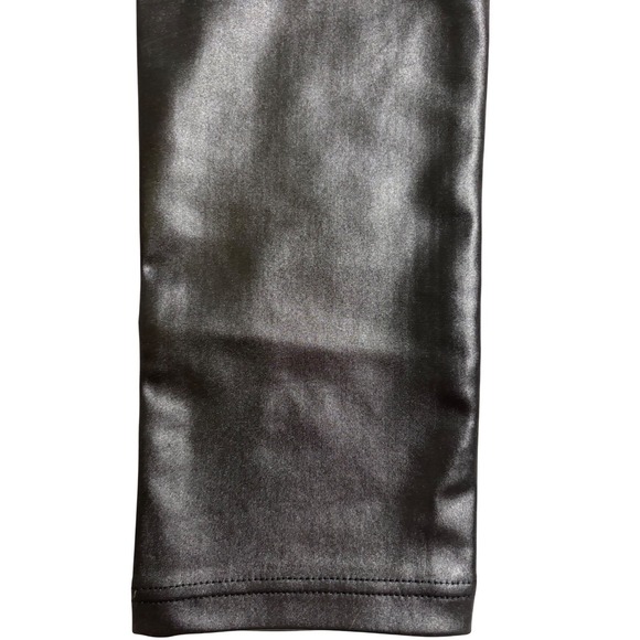 YELETE Womens‎ Black Faux Leather Moto Jogger Pants Size S/M - Picture 3 of 10